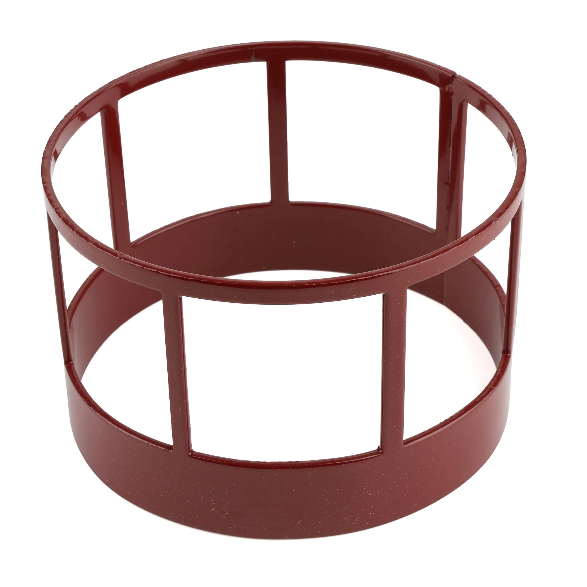 1/16 Little Buster Toys Red Round Bale Hay Feeder - Image 3