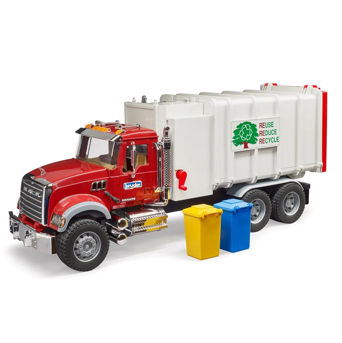 1/16 MACK Granite Side Loading Garbage Truck by Bruder - Image 2