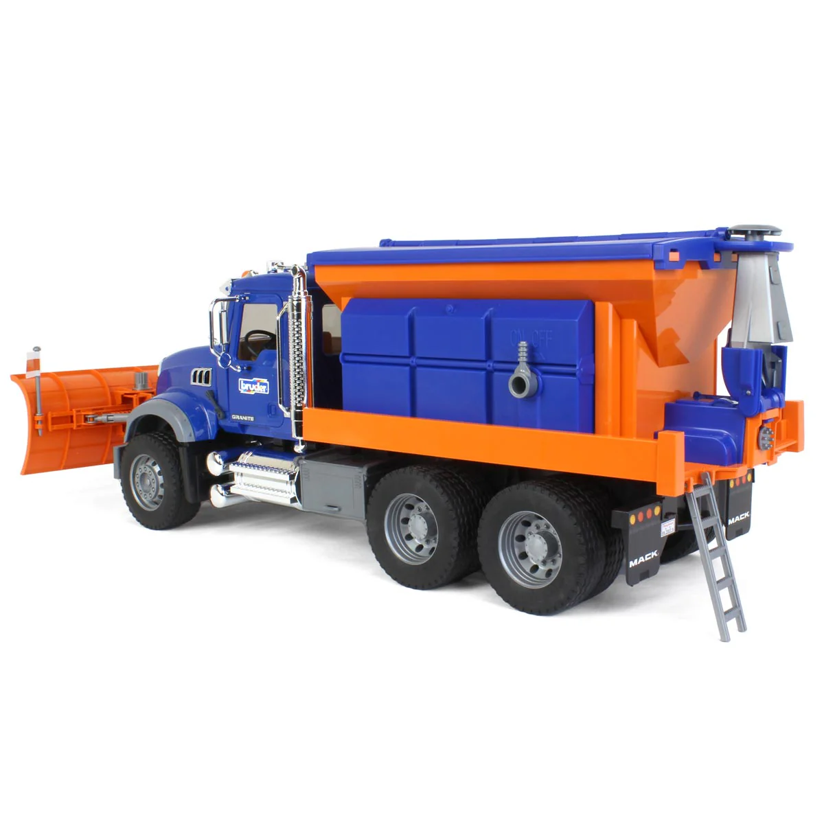 1/16 Mack Granite Winter Service Snow Plow Truck by Bruder - Image 4