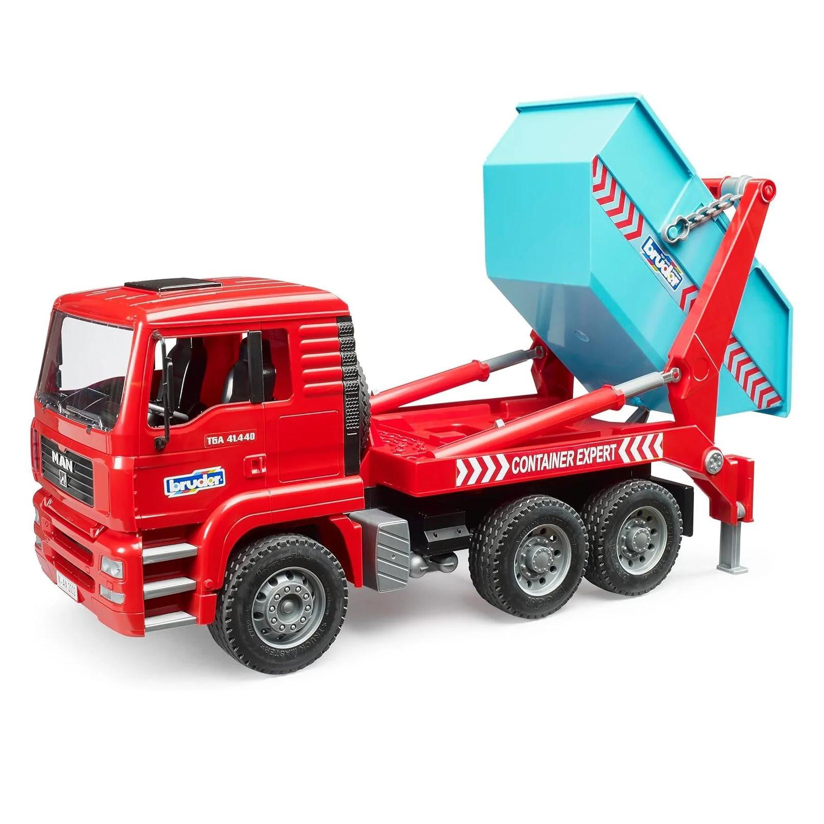 1/16 MAN TGA Skip Loader Container Truck by Bruder - Image 3