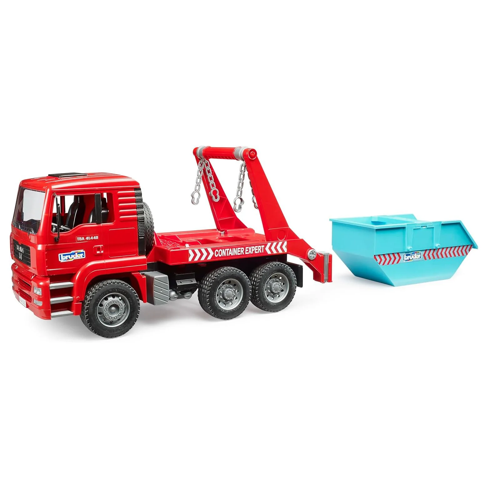 1/16 MAN TGA Skip Loader Container Truck by Bruder - Image 6
