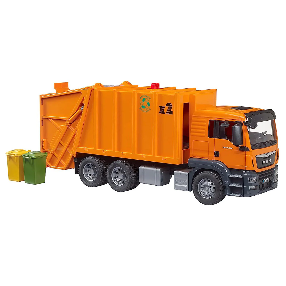1/16 MAN TGS Orange Garbage Truck by Bruder - Image 3