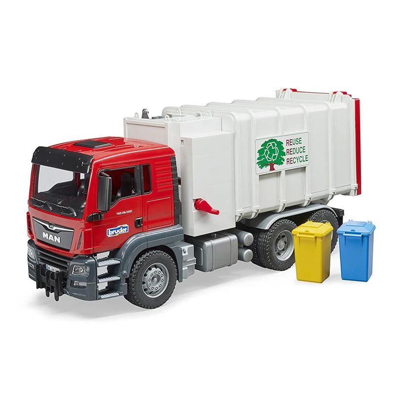 1/16 MAN TGS Side Loading Garbage Truck by Bruder - Image 2