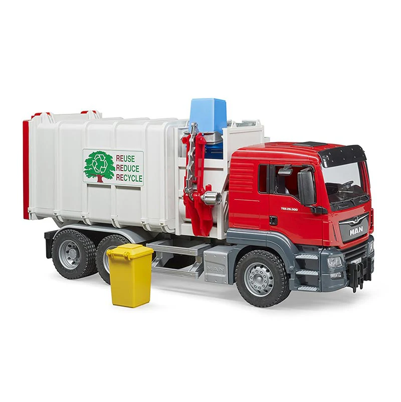 1/16 MAN TGS Side Loading Garbage Truck by Bruder - Image 4