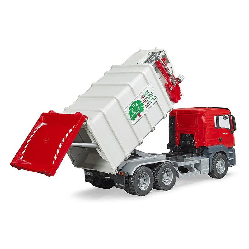 1/16 MAN TGS Side Loading Garbage Truck by Bruder - Image 5