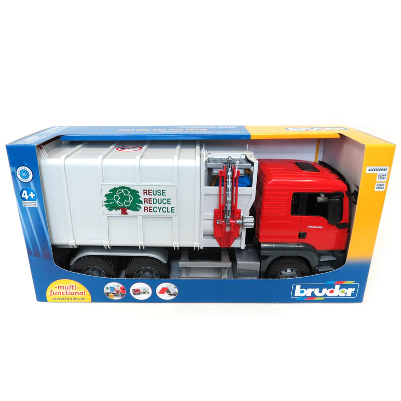 1/16 MAN TGS Side Loading Garbage Truck by Bruder - Image 6