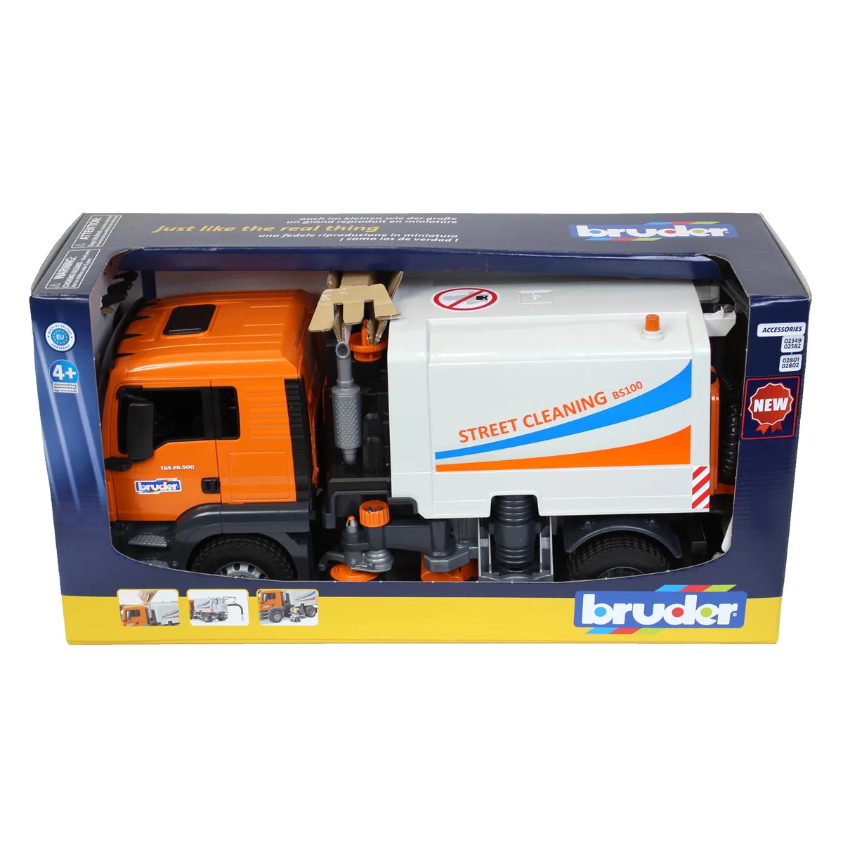 1/16 MAN TGS Street Sweeper by Bruder - Image 7