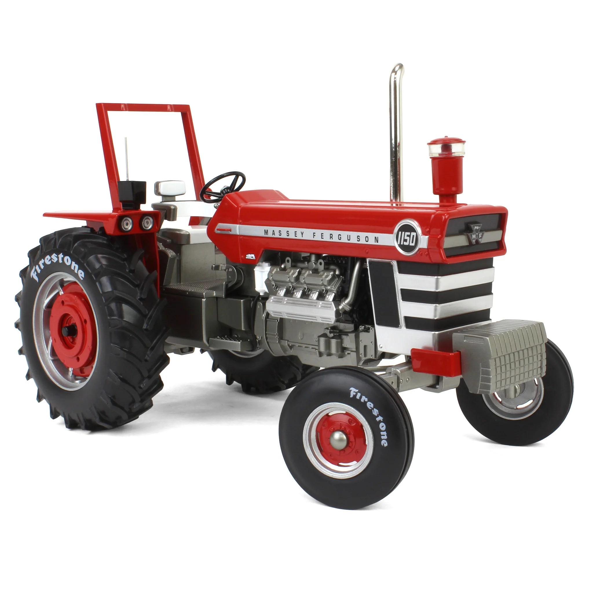 1/16 Massey Ferguson 1150 Tractor with Firestone Tires, ROPS & Chrome Stack by SpecCast, 1st in Outback Toys Exclusive 20th Century Series - Image 2