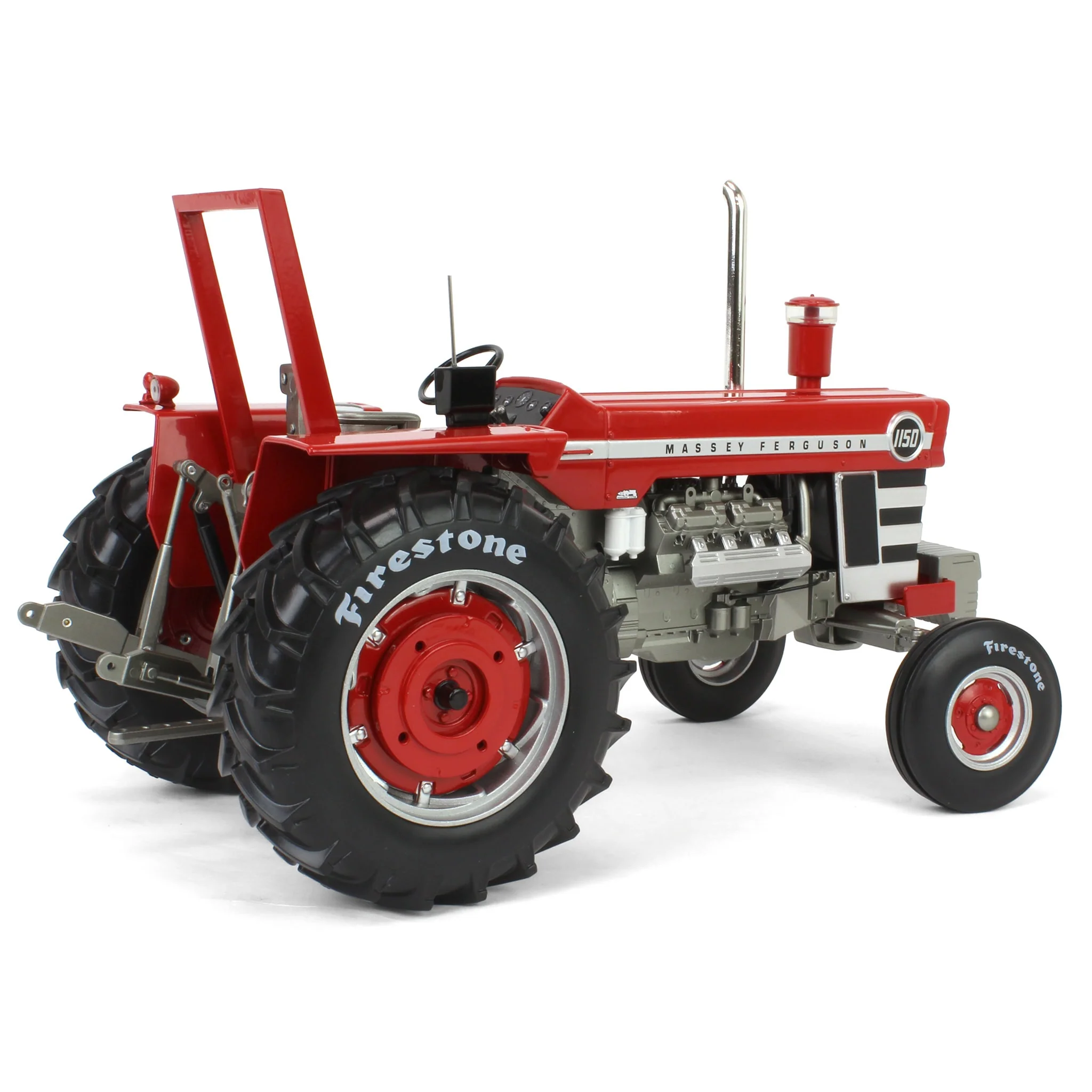 1/16 Massey Ferguson 1150 Tractor with Firestone Tires, ROPS & Chrome Stack by SpecCast, 1st in Outback Toys Exclusive 20th Century Series - Image 3