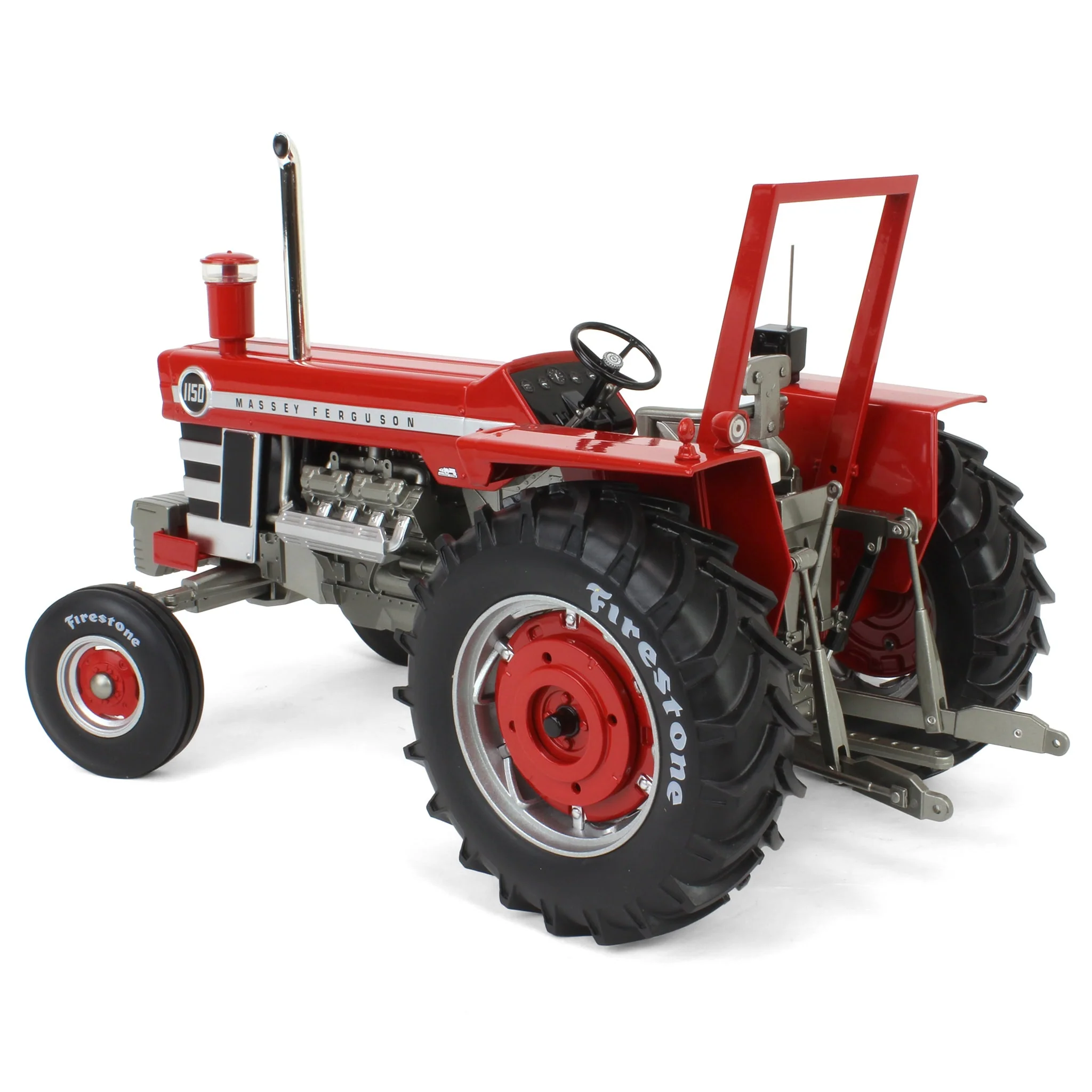 1/16 Massey Ferguson 1150 Tractor with Firestone Tires, ROPS & Chrome Stack by SpecCast, 1st in Outback Toys Exclusive 20th Century Series - Image 4