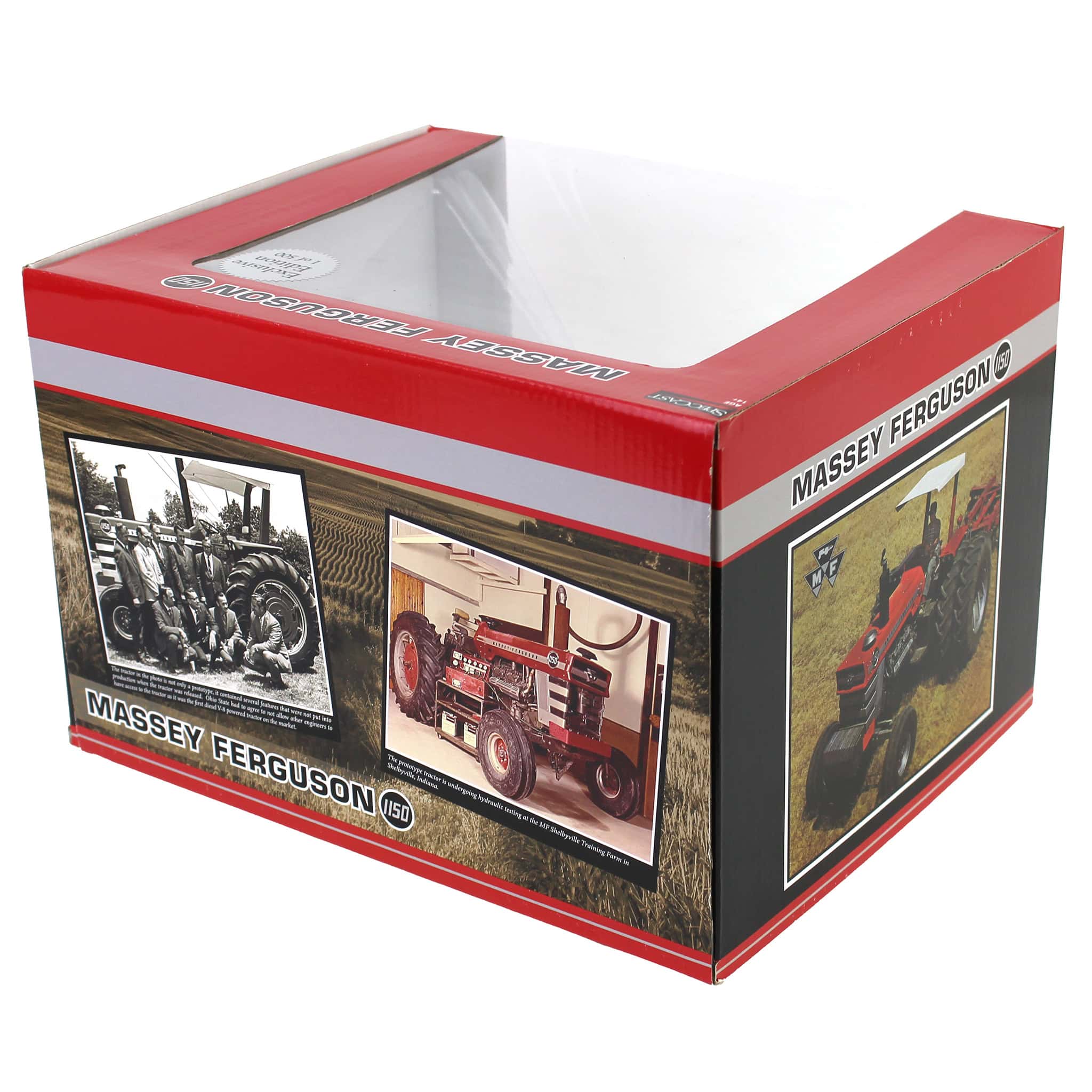 1/16 Massey Ferguson 1150 Tractor with Firestone Tires, ROPS & Chrome Stack by SpecCast, 1st in Outback Toys Exclusive 20th Century Series - Image 9
