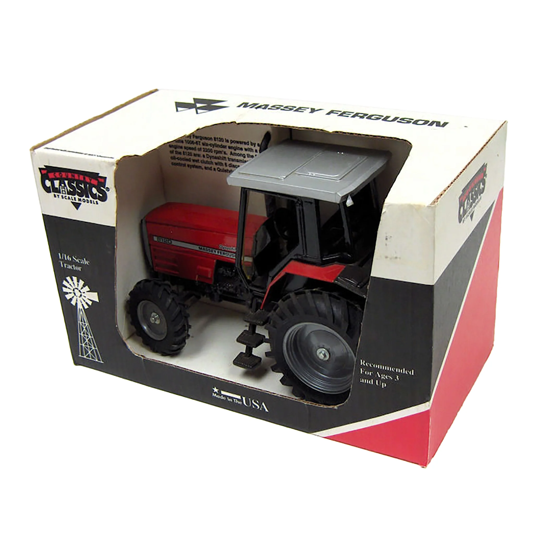 1/16 Massey Ferguson 8120 Dyna-Shift Tractor with MFD, Made in the USA by Scale Models