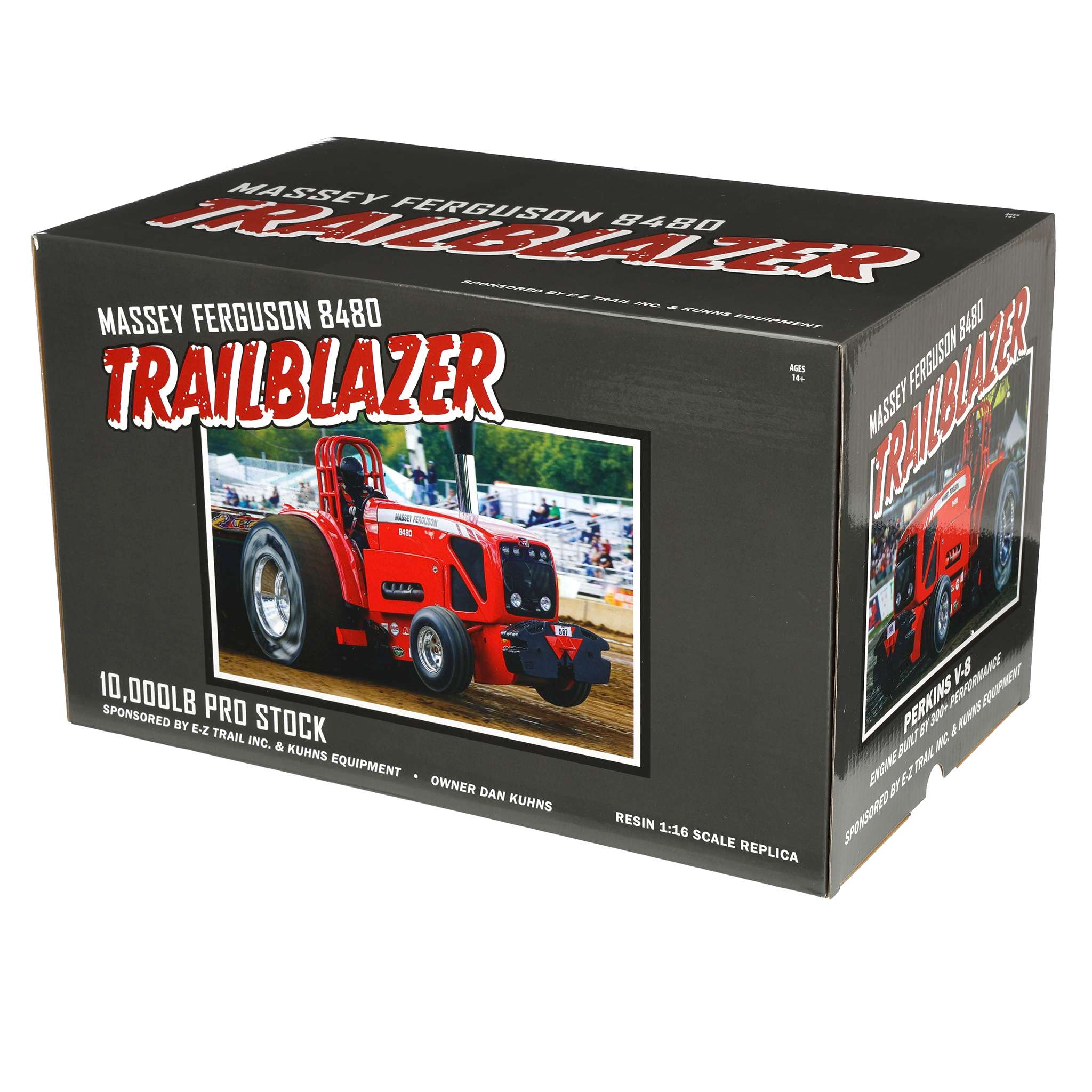 1/16 Massey Ferguson 8480 Trailblazer Super Stock Pulling Tractor by SpecCast, Only 500 Made - Image 7