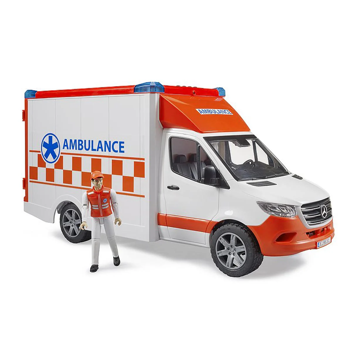 1/16 Mercedes-Benz Sprinter Ambulance with Driver by Bruder - Image 2