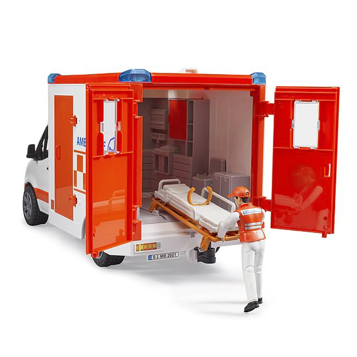1/16 Mercedes-Benz Sprinter Ambulance with Driver by Bruder - Image 3