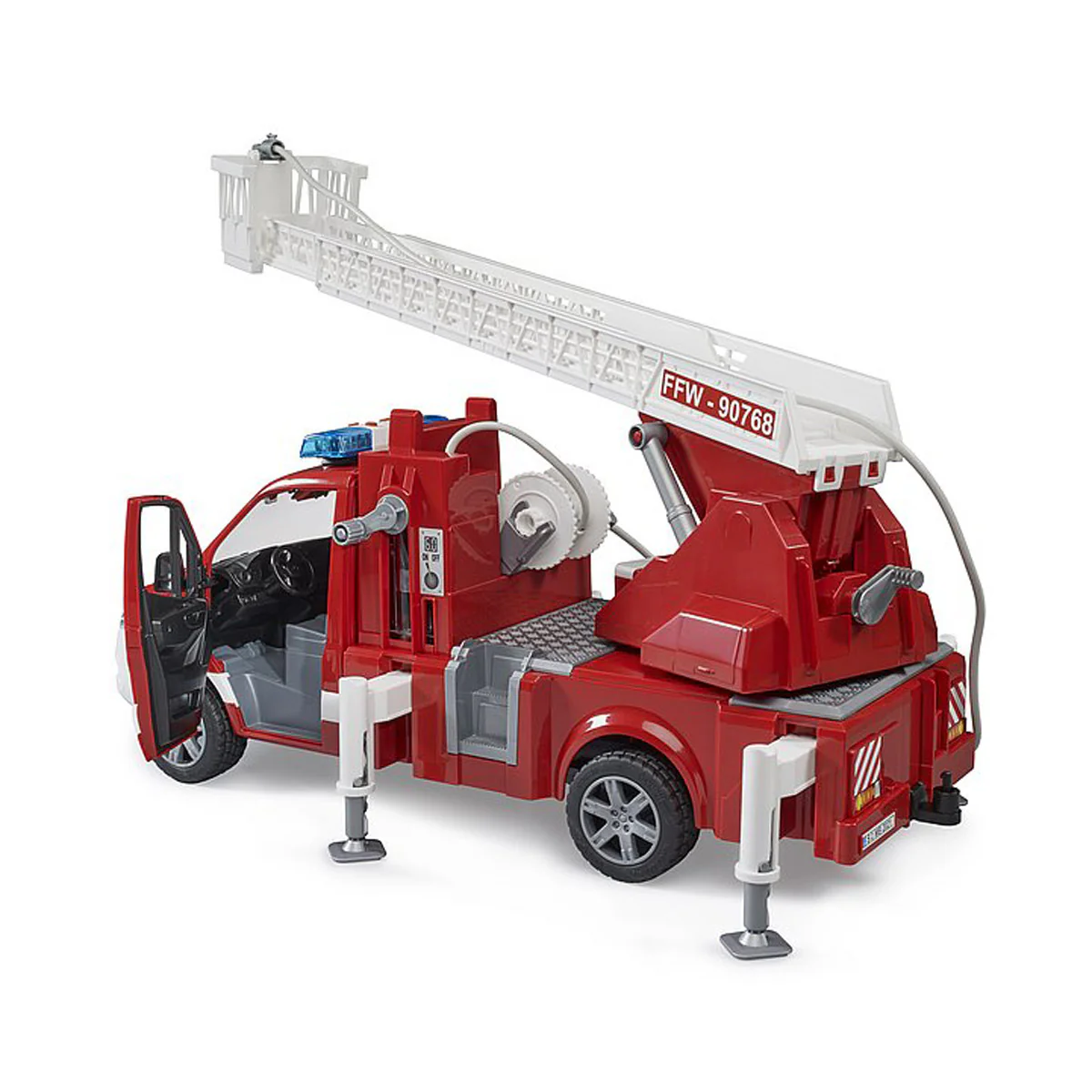 1/16 Mercedes-Benz Sprinter Fire Engine Truck with Ladder, Water Pump, & Lights & Sounds by Bruder - Image 3