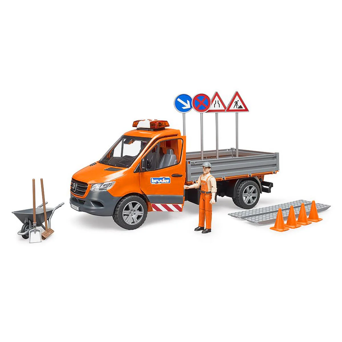 1/16 Mercedes-Benz Sprinter Municipal with Lights & Sound and Accessories by Bruder - Image 4