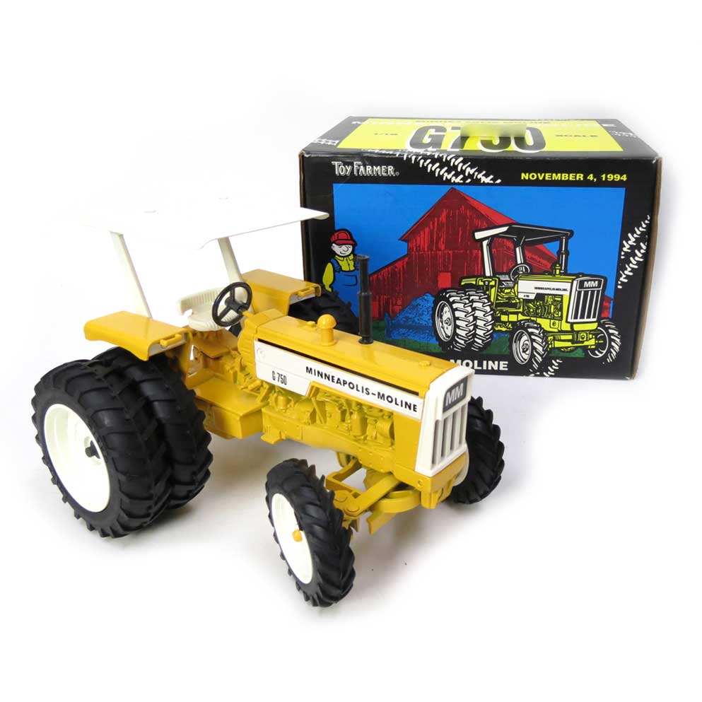 1/16 Minneapolis Moline G-750 Tractor with Rear Duals, ROPS & MFD by ERTL, 1994 National Farm Toy Show