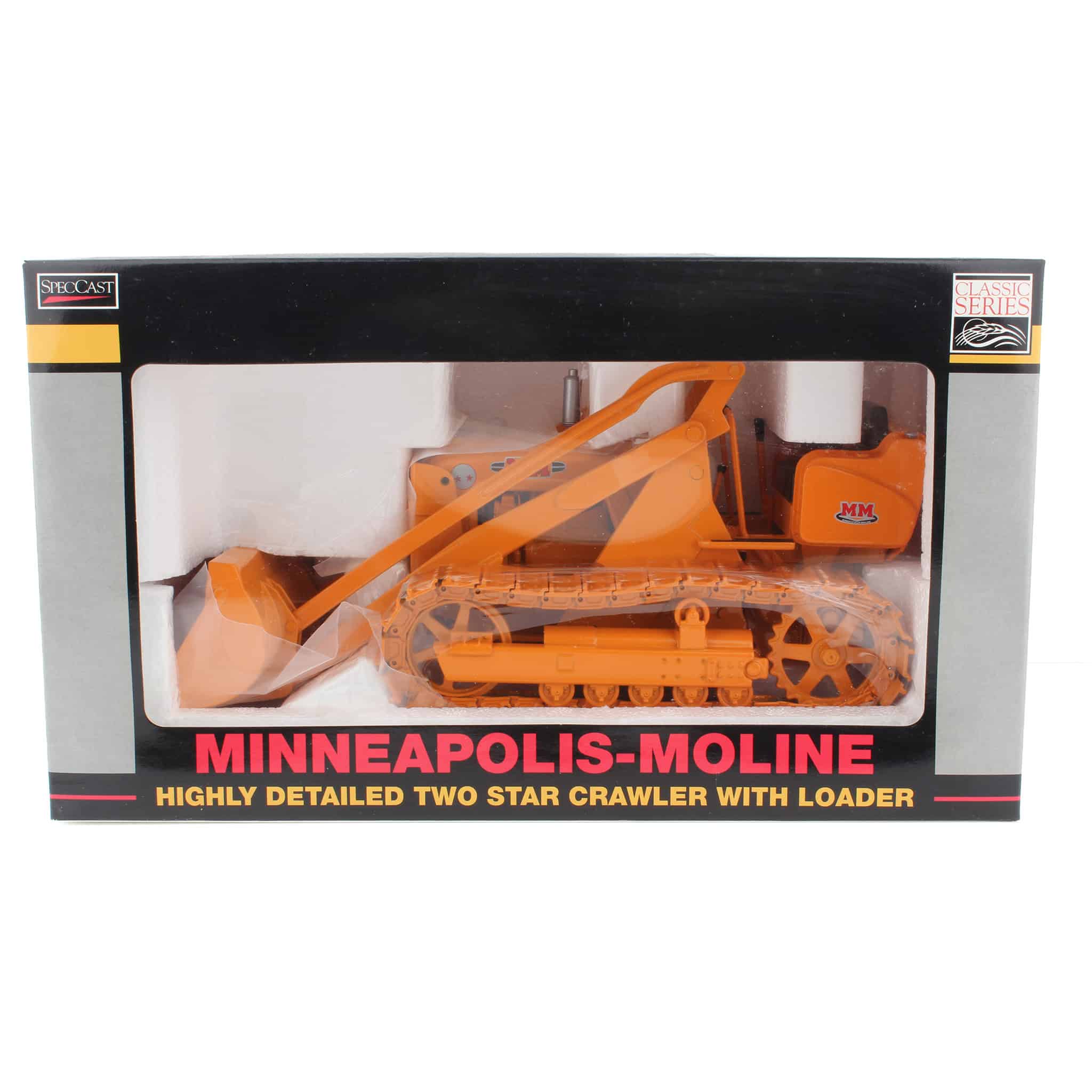 1/16 Minneapolis Moline 2 Star Crawler with Front Loader Bucket by SpecCast - Image 2