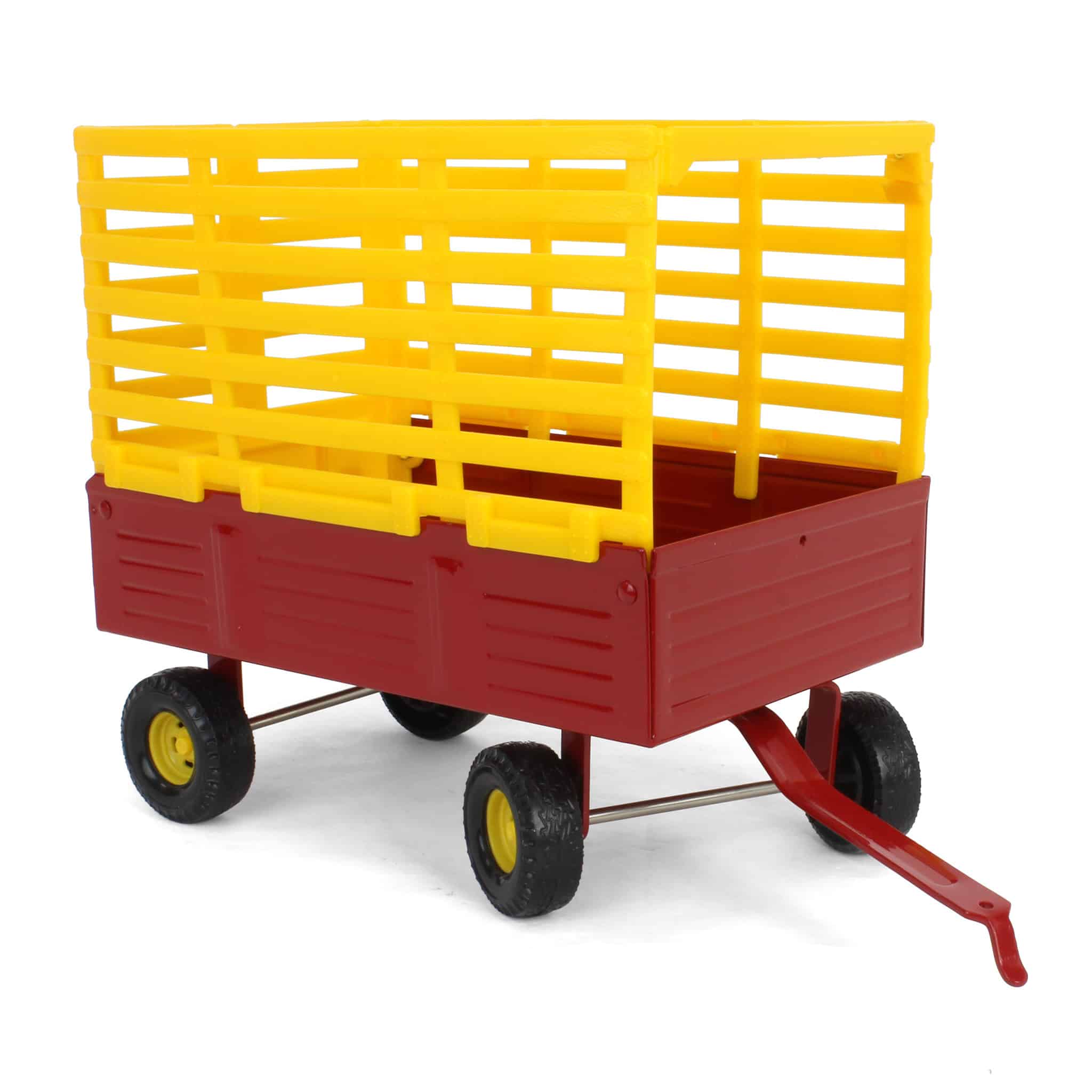 1/16 New Holland Red & Yellow Bale Throw Wagon by ERTL - Image 2