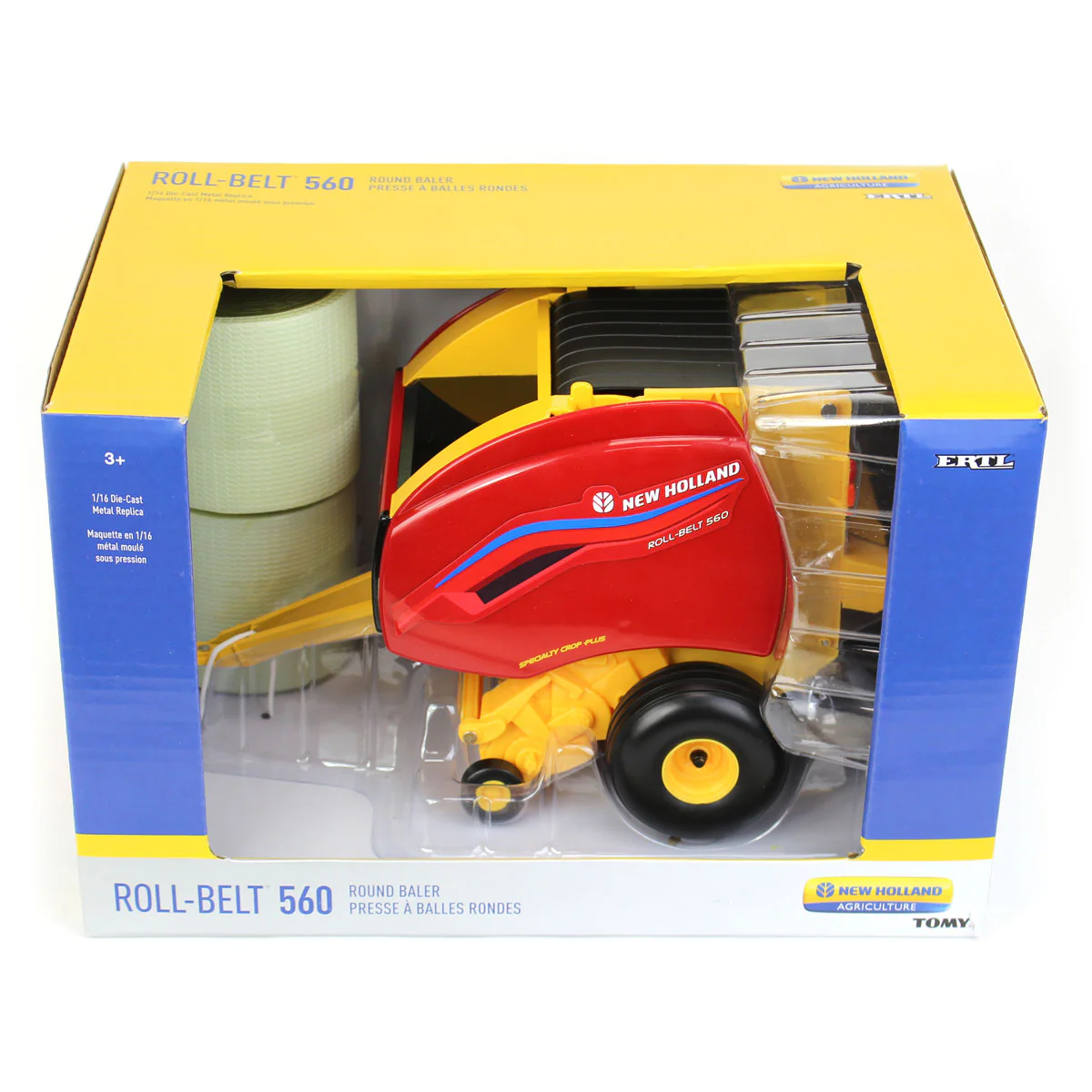 1/16 New Holland Roll-Belt 560 Round Baler with 2 Round Bales by ERTL - Image 6