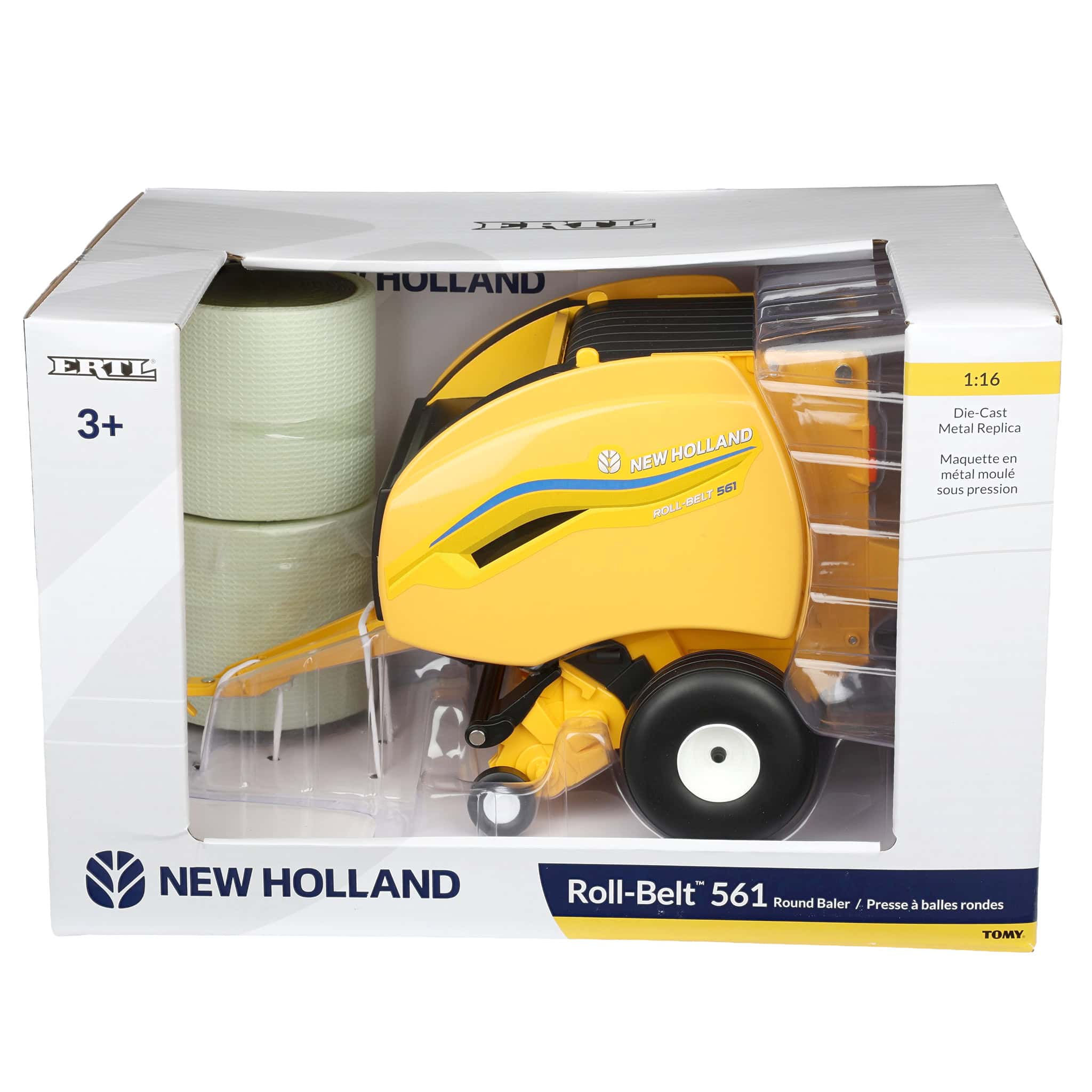 1/16 New Holland 561 Roll-Belt Baler with 2 Round Bales by ERTL - Image 6