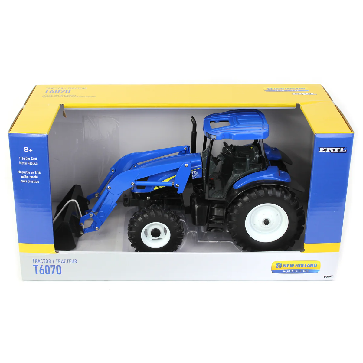 1/16 New Holland T6070 Tractor with Loader & MFD by ERTL - Image 6