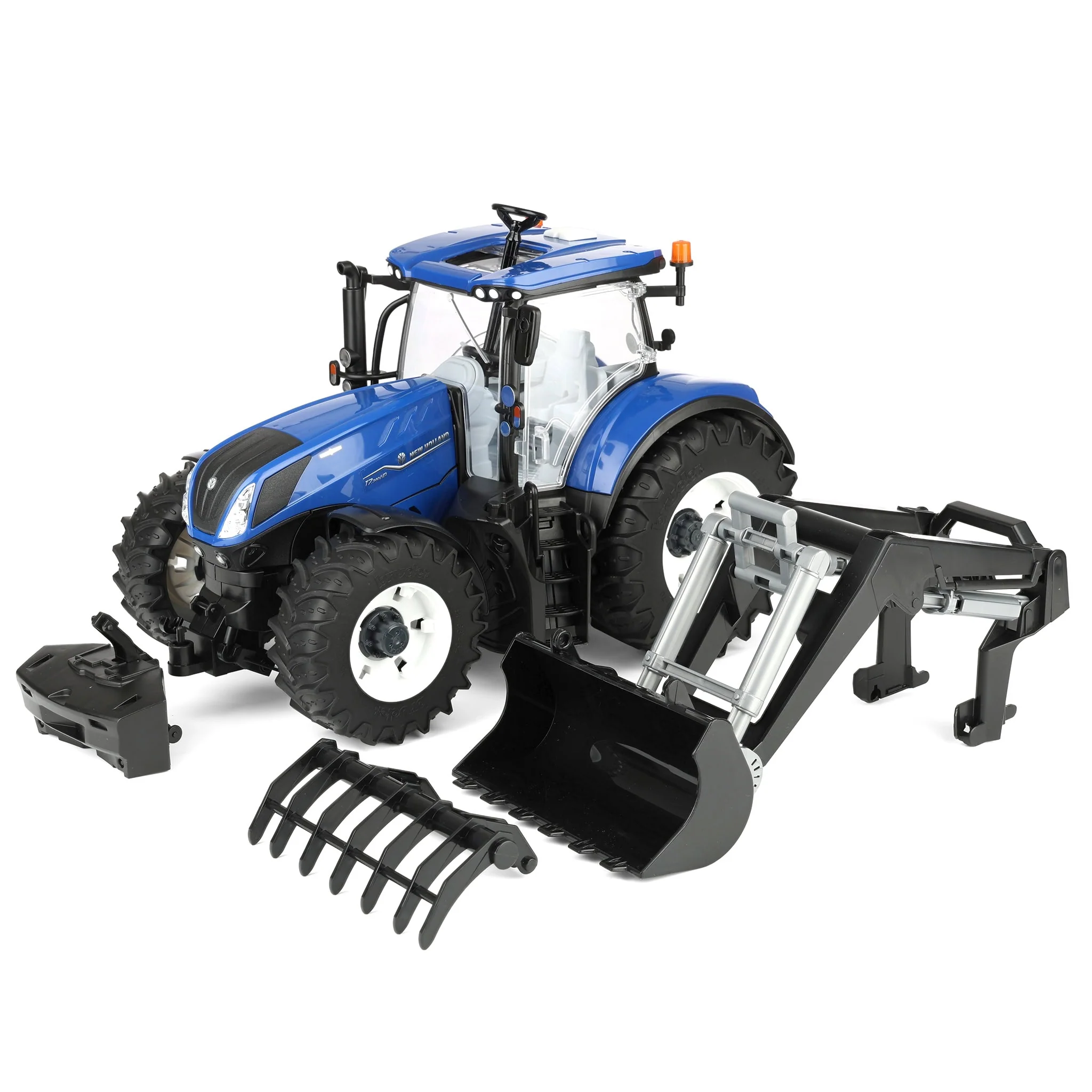 1/16 New Holland T7.340 Tractor with Front Loader by Bruder - Image 5