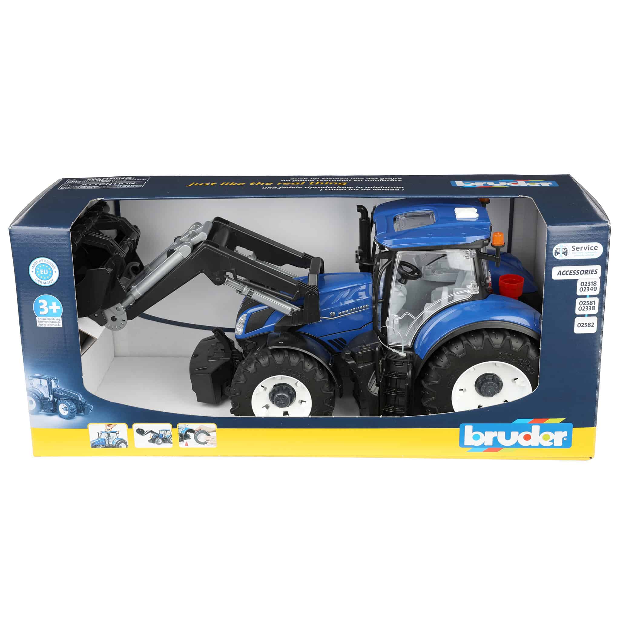 1/16 New Holland T7.340 Tractor with Front Loader by Bruder - Image 8