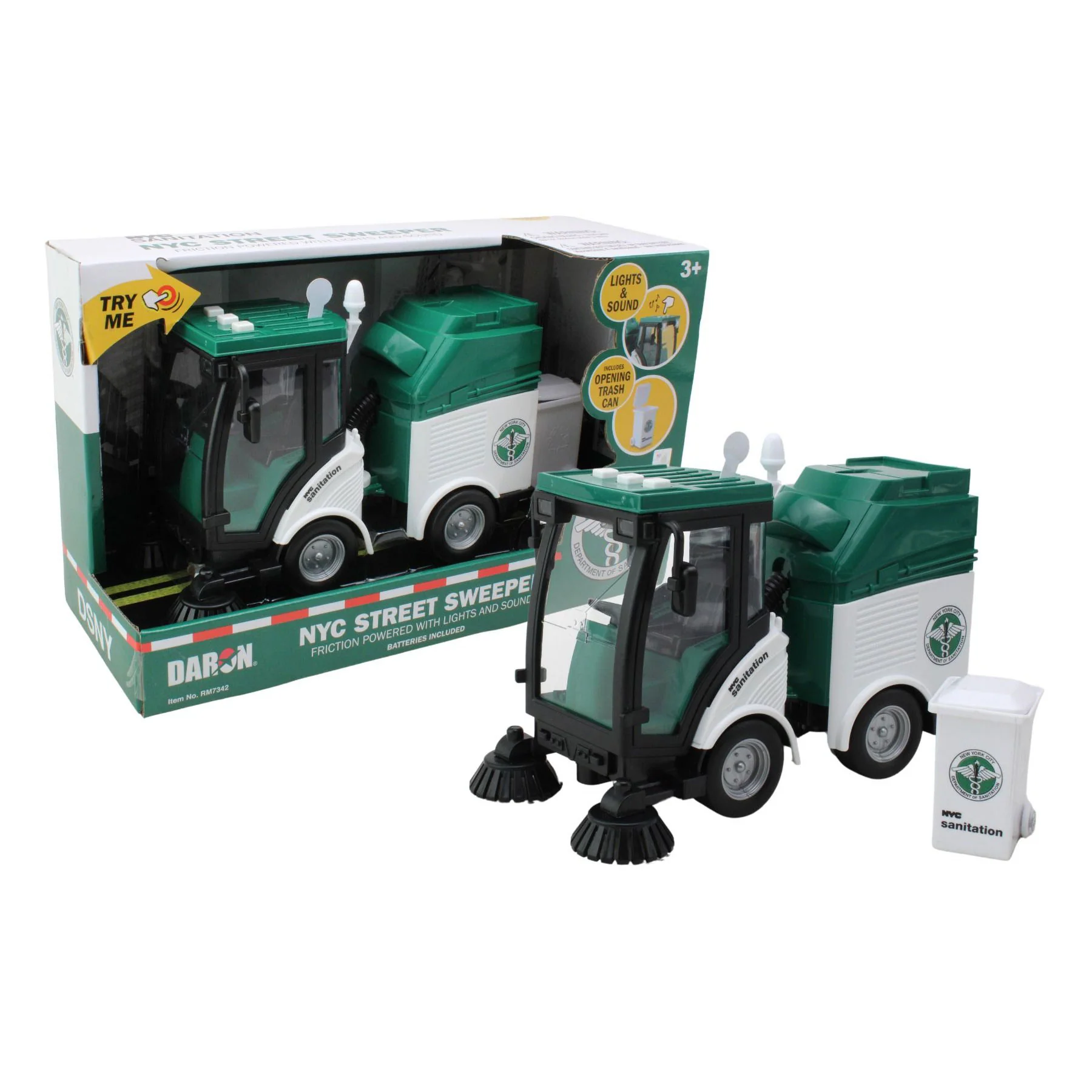 1/16 NYC Sanitation Street Sweeper with Lights & Sounds - Image 2