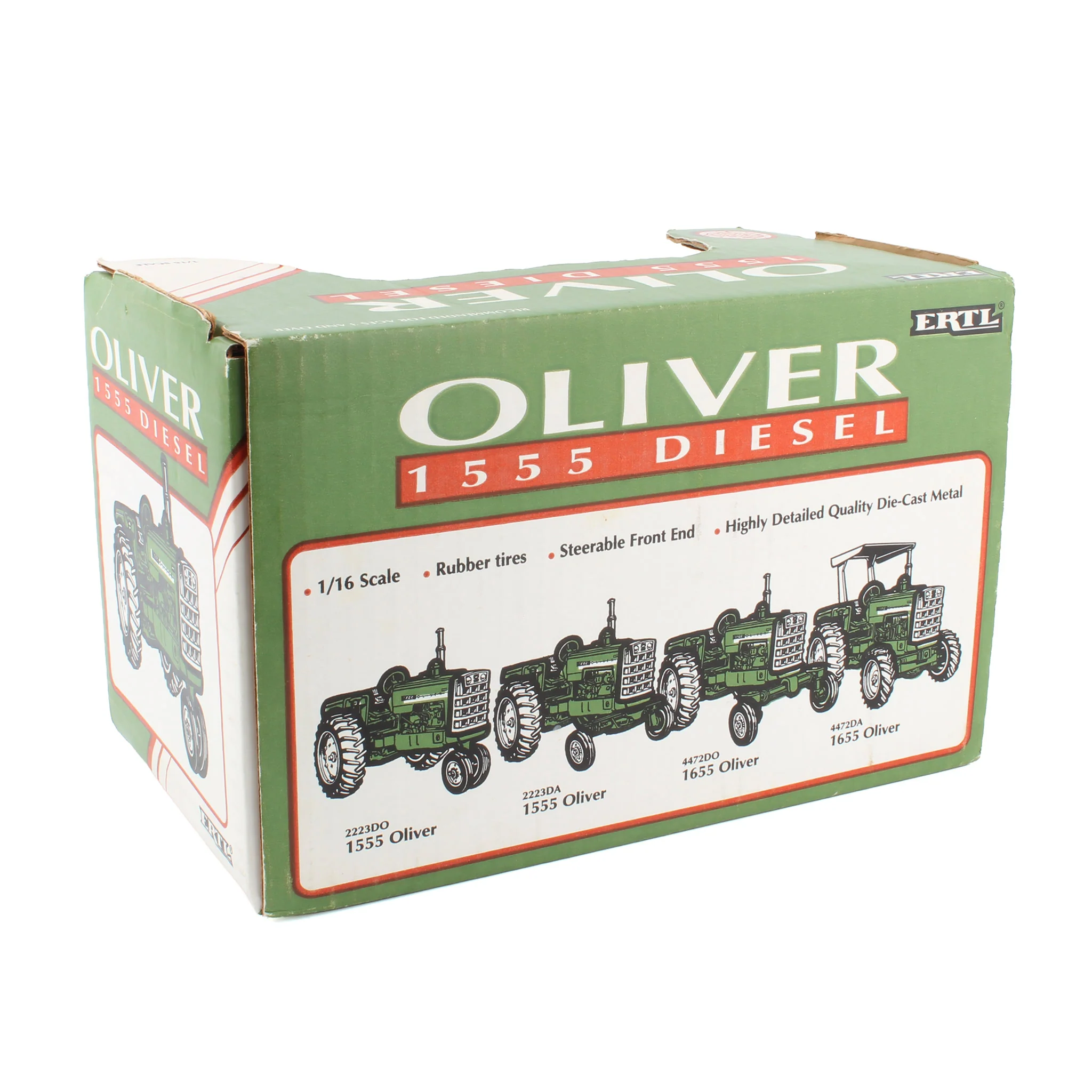 1/16 Oliver 1555 Diesel Tractor with Narrow Front by ERTL - Image 2