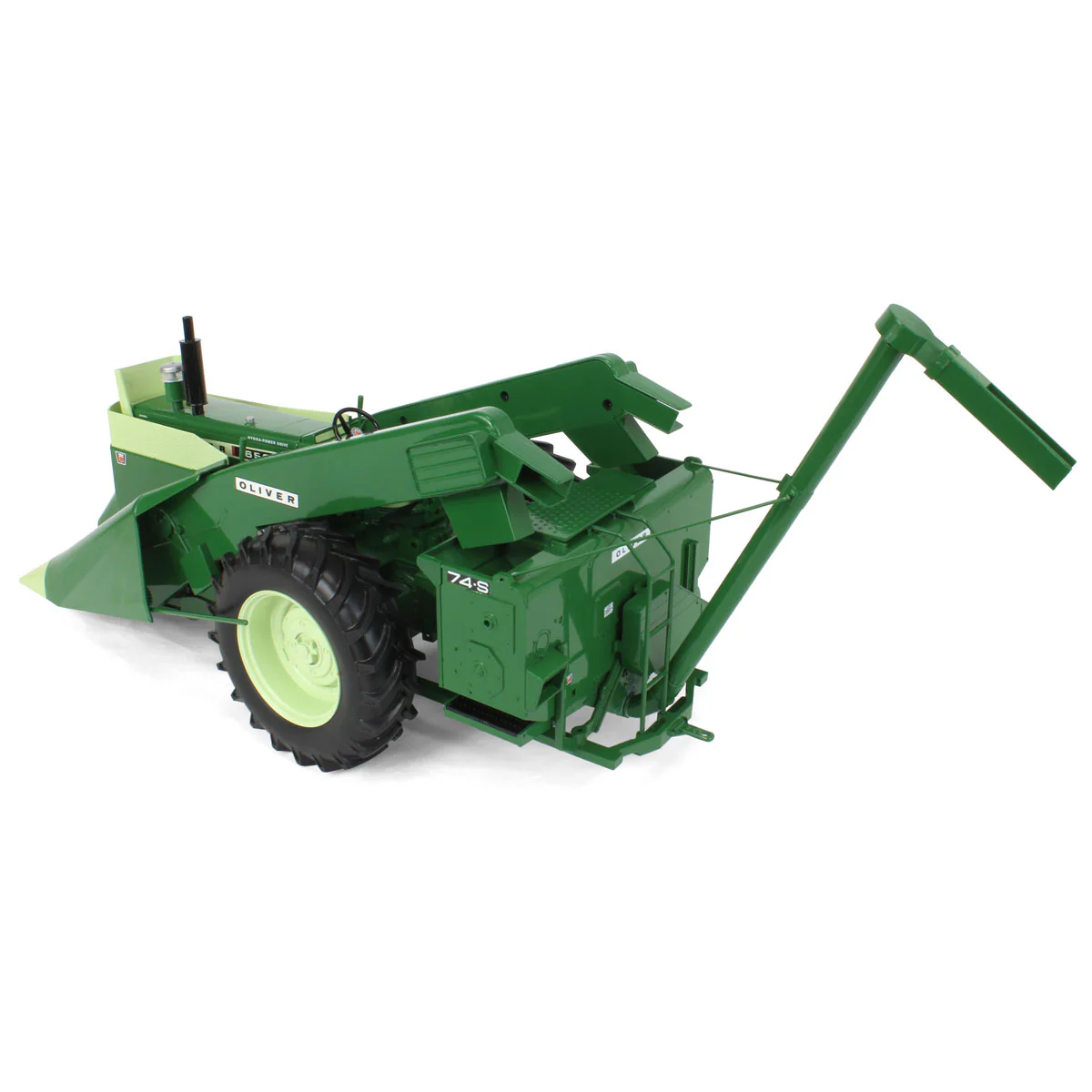 1/16 Oliver 1650 Tractor with 2 Row Picker & Sheller by SpecCast, 2024 Heartland Toy Show - Image 4