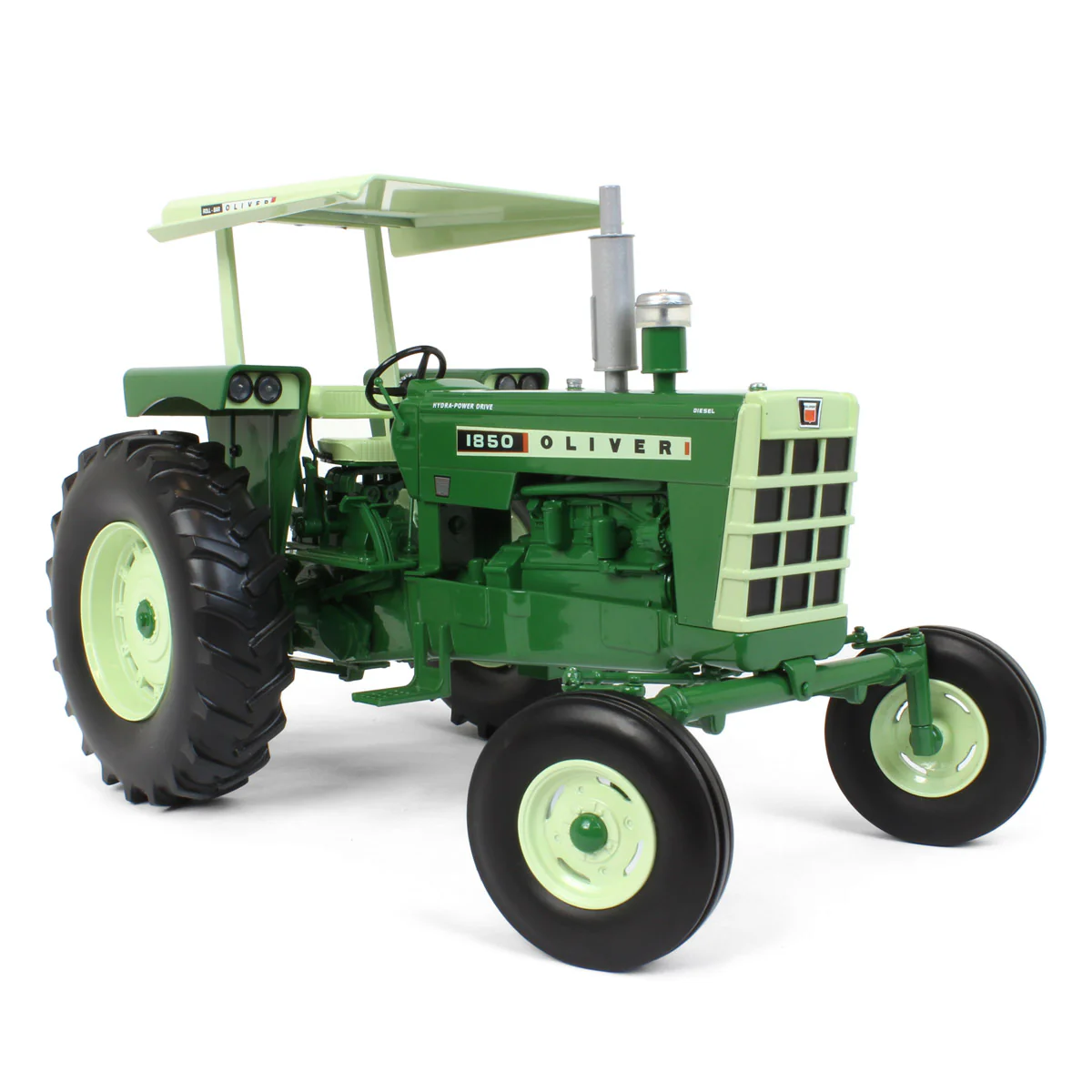 1/16 Oliver 1850 Diesel Tractor with Wide Front & Canopy by SpecCast - Image 2