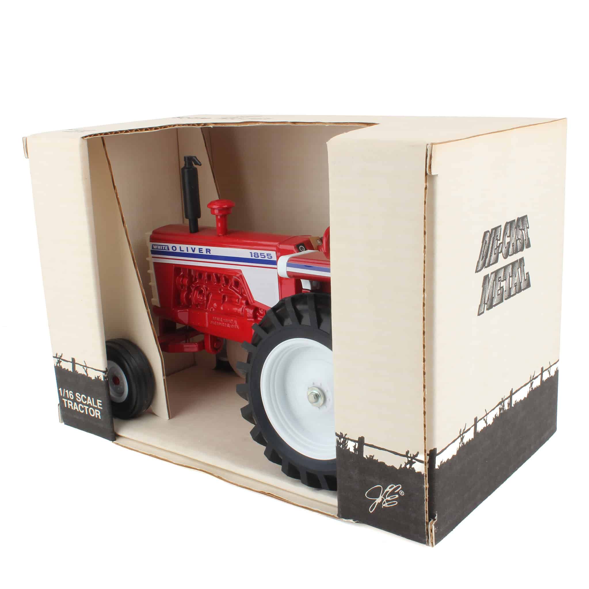 1/16 Oliver 1855 Tractor with Wide Front, Red Edition, Made in the USA by Scale Models - Image 2