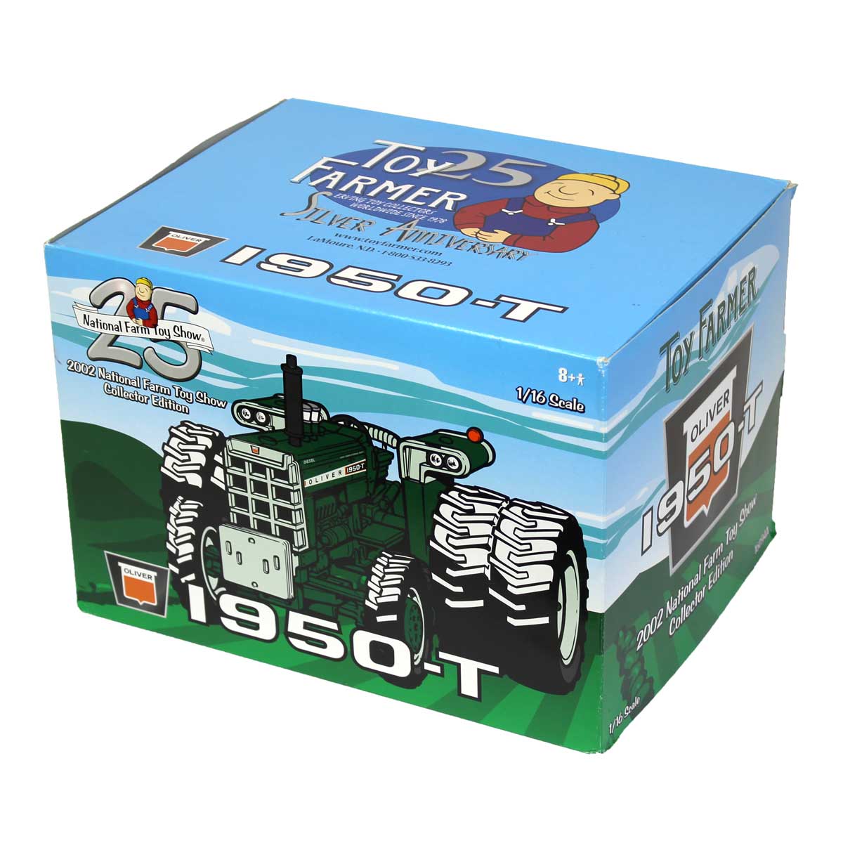 1/16 Oliver 1950T with Duals by ERTL, 2002 National Farm Toy Show, Toy Farmer 25th Anniversary - Image 4