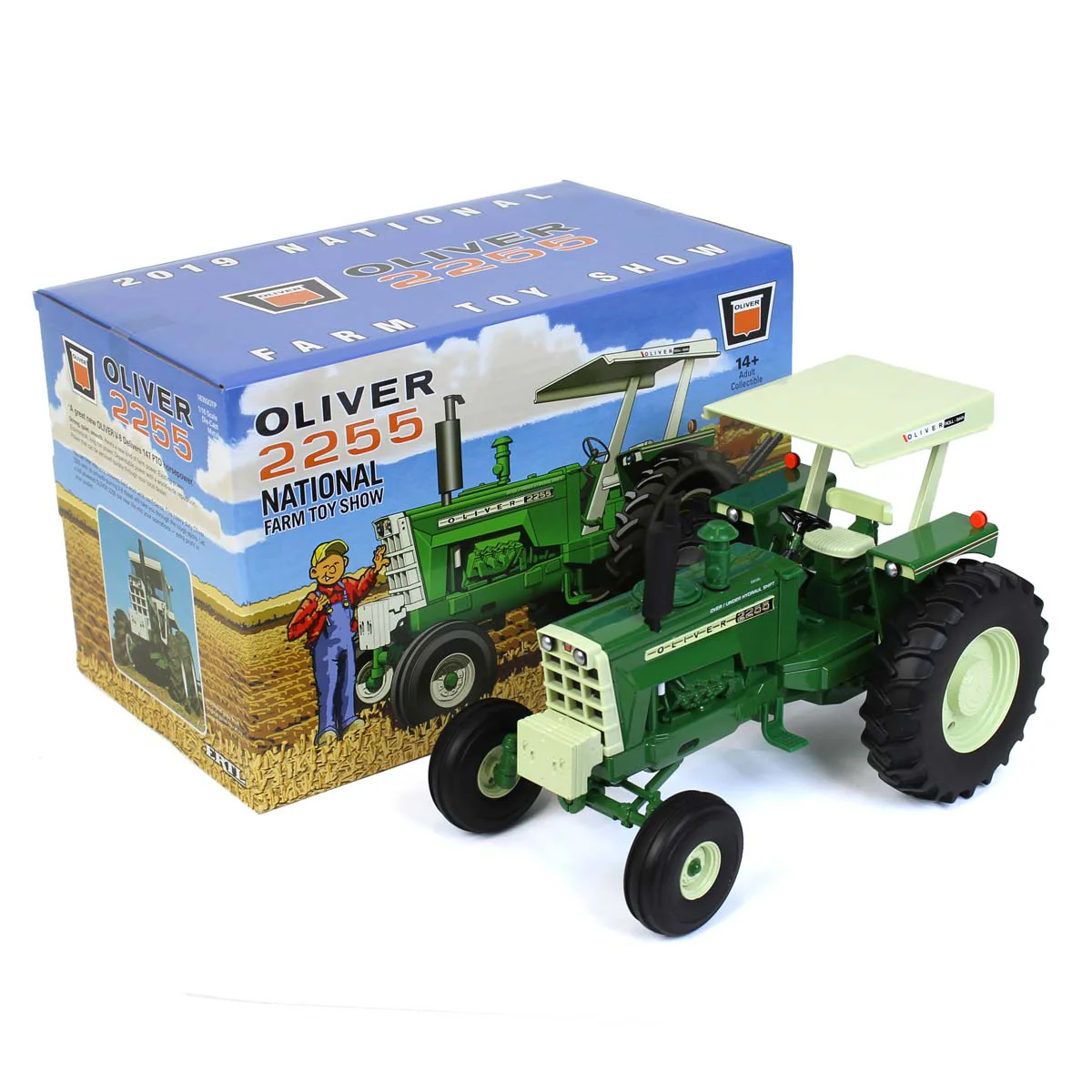 1/16 Oliver 2255 2WD Tractor w/ ROPS by ERTL, 2019 National Farm Toy Show