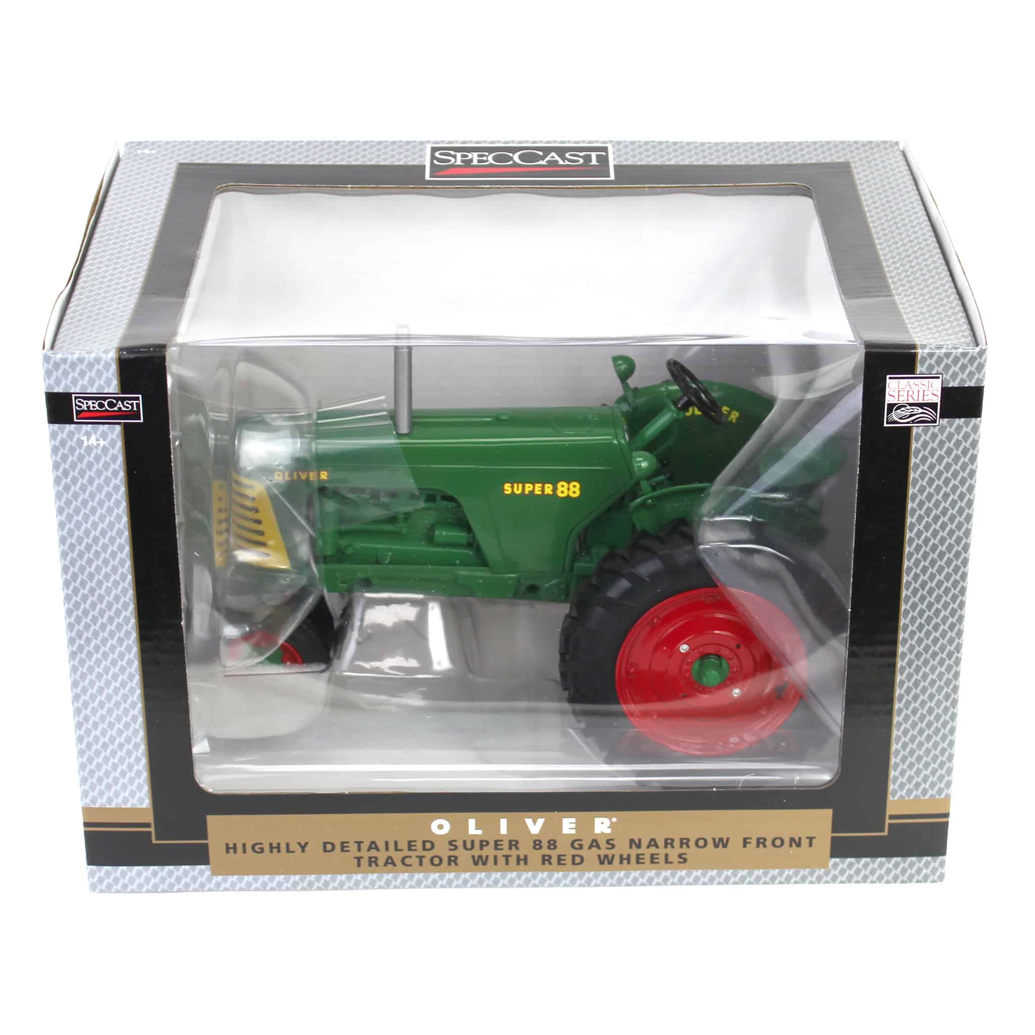 1/16 Oliver Super 88 Gas Tractor with Narrow Front & Red Rims by SpecCast - Image 5