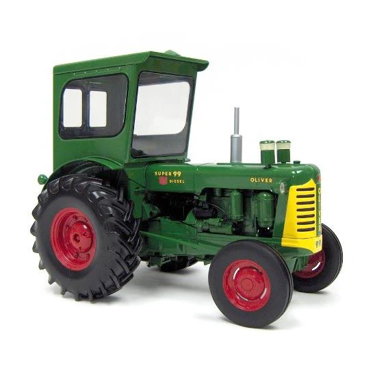 1/16 Oliver Super 99 GM Diesel Tractor with Cab and Red Rims by SpecCast - Image 2