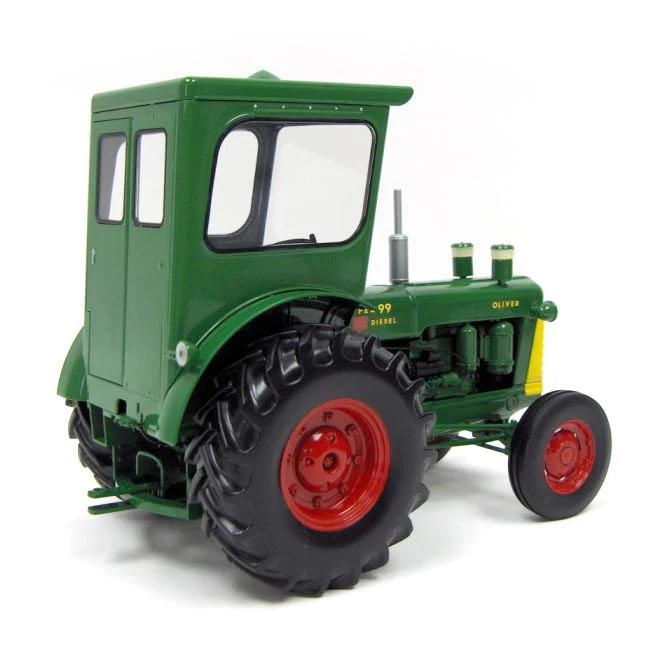 1/16 Oliver Super 99 GM Diesel Tractor with Cab and Red Rims by SpecCast - Image 4