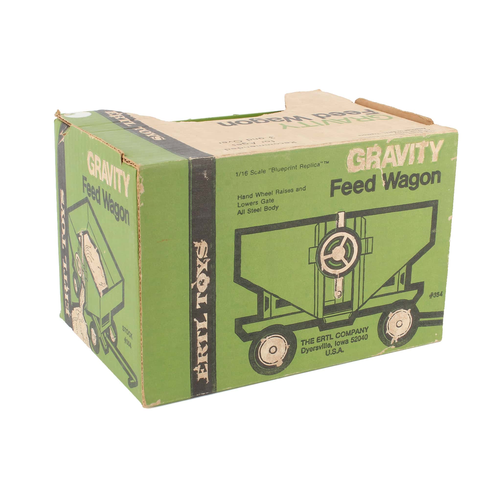1/16 Parker Gravity Feed Wagon in Lime Green By ERTL - Image 2