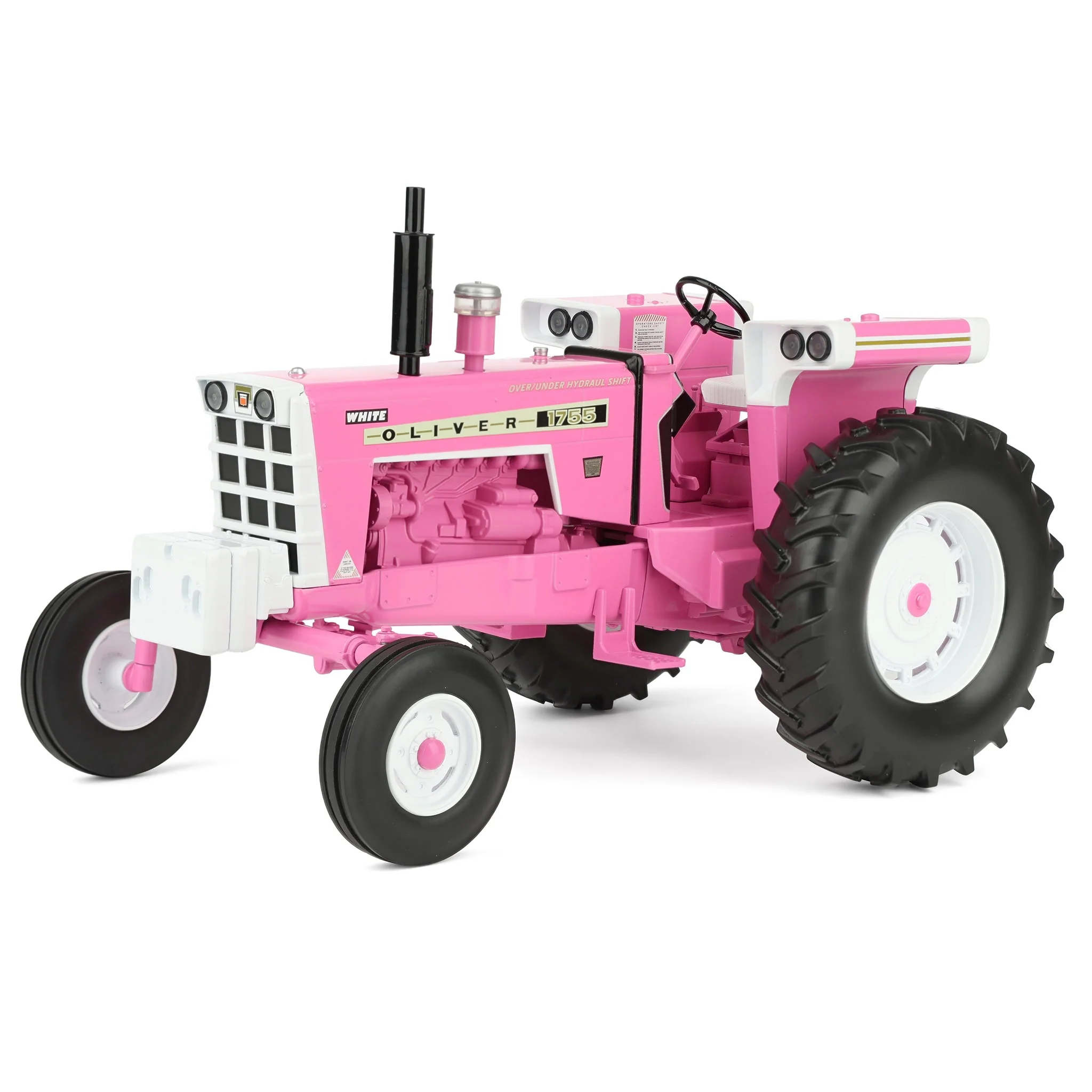 1/16 Pink Oliver 1755 Open Station Tractor with Wide Front by SpecCast