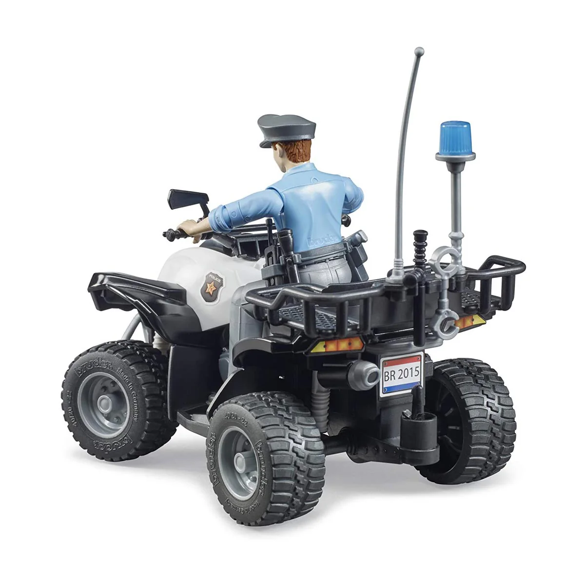 1/16 Police Quad with Police Officer and Accessories by Bruder - Image 3