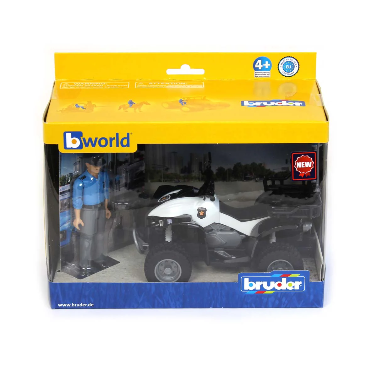1/16 Police Quad with Police Officer and Accessories by Bruder - Image 6