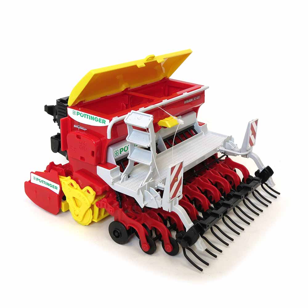 1/16 Pottinger Vitasem 302 ADD Harrow-Mounted Seed Drill by Bruder - Image 2