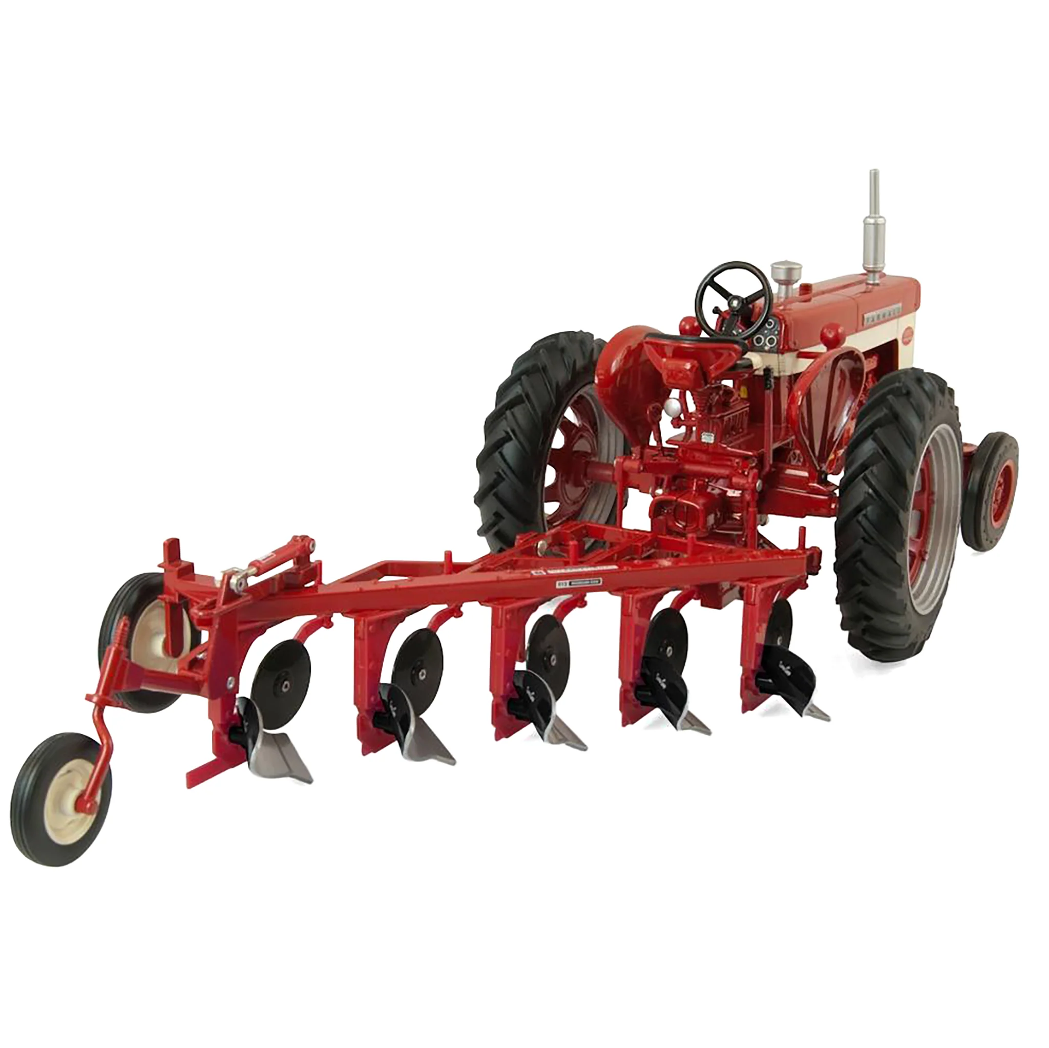 1/16 International Harvester Farmall 560 Diesel Tractor with #512 Five-Bottom Plow, Prestige Collection by ERTL - Image 2