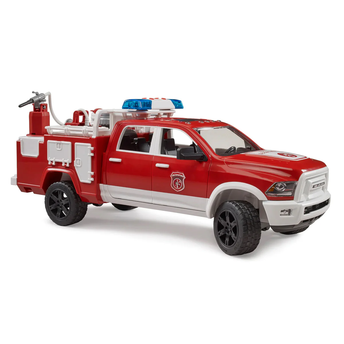 1/16 Ram 2500 Fire Engine Truck with Lights & Sound Module by Bruder - Image 2