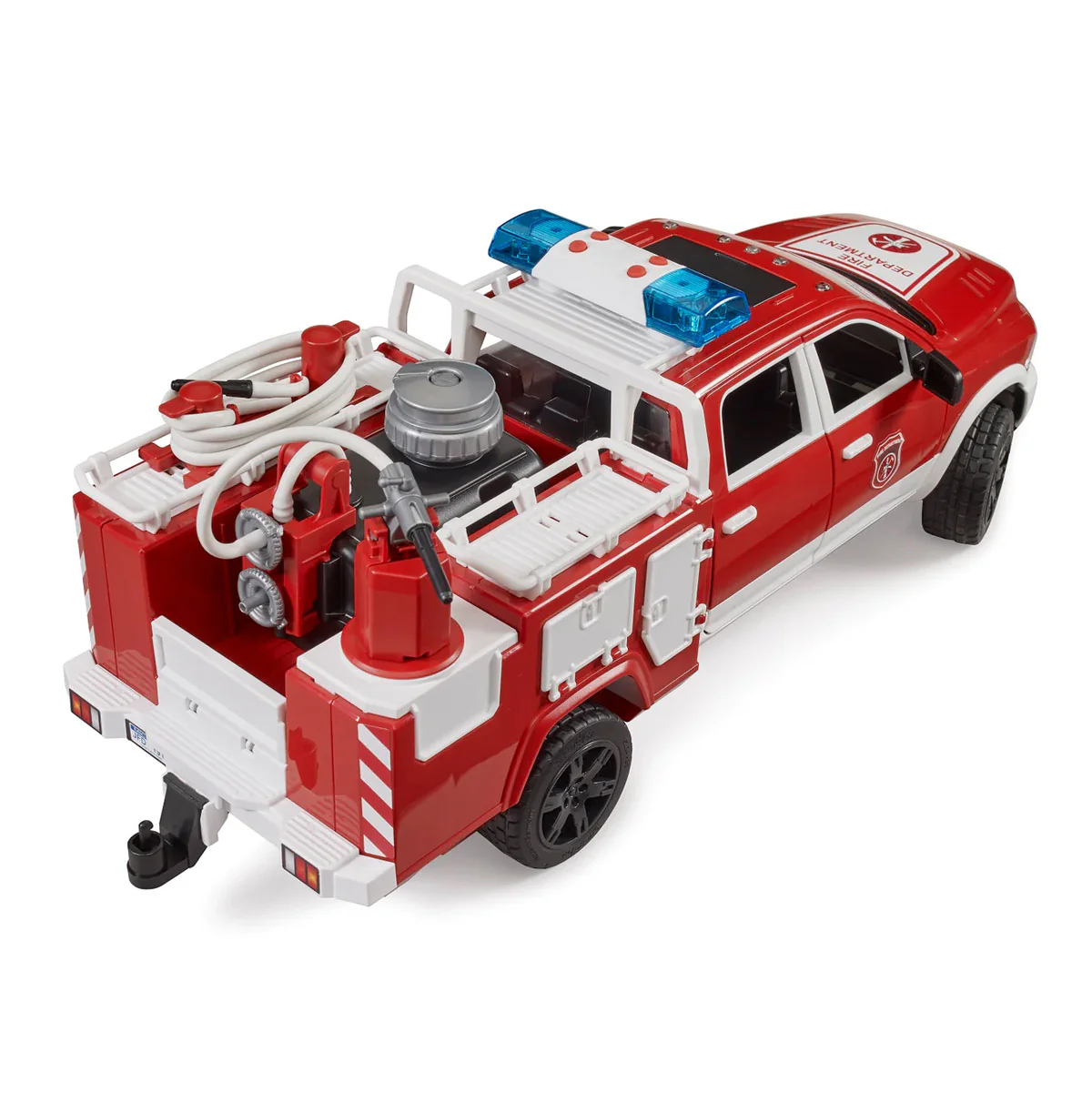 1/16 Ram 2500 Fire Engine Truck with Lights & Sound Module by Bruder - Image 3