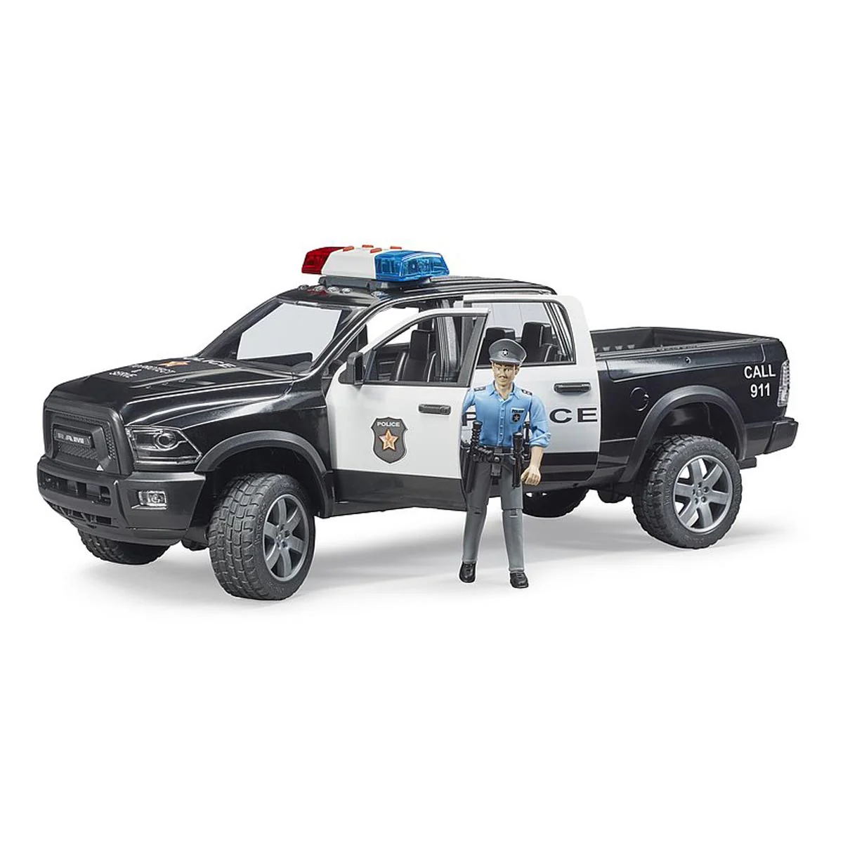 1/16 RAM 2500 Police Truck with Police Officer by Bruder - Image 3