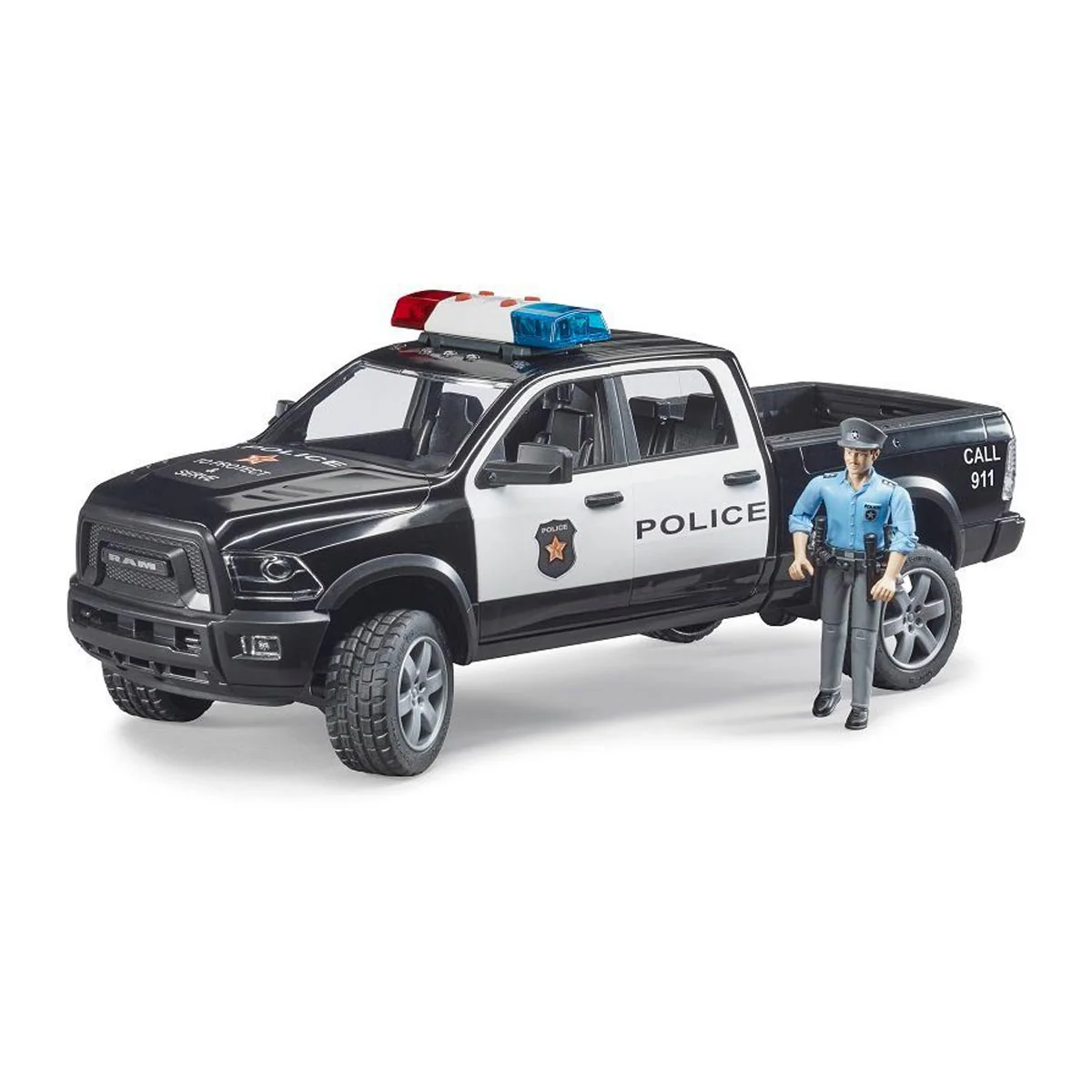 1/16 RAM 2500 Police Truck with Police Officer by Bruder - Image 7