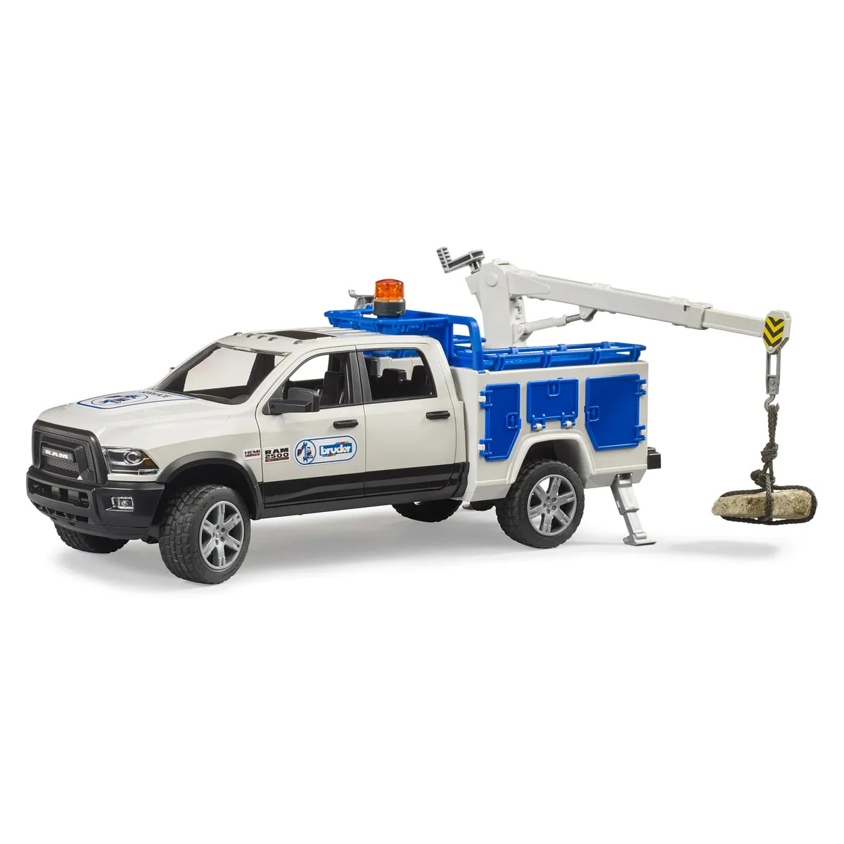 1/16 Ram 2500 Service Truck with Rotating Beacon Light by Bruder - Image 3